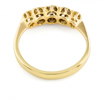 18ct gold Diamond 5 stone Ring size K